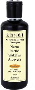 KHADI Herbal Neem Aloevera Reetha Shikakai Shampoo Best Anti Hair Fall Shampoo/Cleanser Sls & Paraben Free