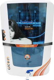 Aquagrand + ro + uv + uf + TDS Controller, Alkaline Filter + 12 L RO + UV + UF + TDS Water Purifier