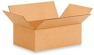 SPS BOXES Corrugated Craft Paper Safe Packaging, Shipping, E Commerce, 3 Ply Size (9 Inches * 6 Inches * 3 Inches) Packaging Box