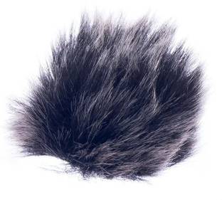 Power Up Black Fur Microphone Windscreen for Lapel Lavalier Mic Fur Microphone Windscreen