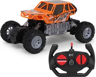 CADDLE & TOES Rock Car Remote Control With Lights , Spring wheels ,1:20 scale,Wheel Dual Button Remote control