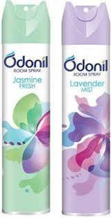 Odonil Jasmine fresh, Lavender mist Car Freshener Spray Lavender, Jasmine Spray (2*270ml)