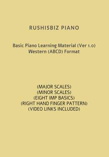 Basic Piano Learning Material (Ver 1.0) - Western (ABCD) Format