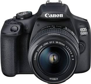 Canon EOS 1500D DSLR Camera Dual Lens Kit (EF S18-55 IS II + 55-250 IS II lens) 16 GB Memory Card & Carry Case