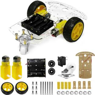 Bidas Robot Smart Car Chassis Kit with Speed Encoder, Wheels and Battery Box