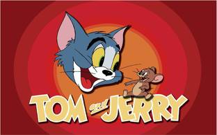 Tom and Jerry Wall Poster For Room With Gloss Lamination M71 Paper Print