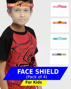 JEWEL FS4PRB Marvel & Disney Characters KIDS Face Shield Mask Full Face Protection (pack of 4) Safety Visor