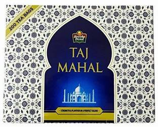 Taj Mahal brooke bond 200 Black Tea Bags Box