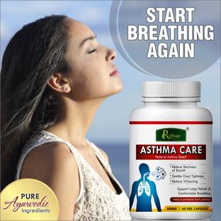 Riffway Asthama Care Herbal Capsules For Help in asthma problems Total AYurvedic
