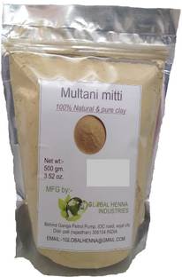 GLOBAL NATURAL'S Fresh Multani Mitti Powder - Face Pack Applied For:Radiance & Glow, Anti-marks & Spots Removal, Skin Whitening, Fairness, Pigmentation Removal, Oil Control, Tan Removal, Anti-ageing, Deep Cleansing, Replenishing & Rejuvenation, Blackhead Removal, Skin Brightening, Anti-acne & Pimples, Skin Lightening, Skin Toning
