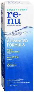 BAUSCH & LOMB ReNu Advanced Triple Disinfect Formula Multi-Purpose Eye Contact Lens Solution Multi Purpose Disinfectant Contact Lens Solution