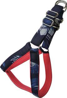 BODY BUILDING Good Quality Nylon Padded 1 Inch Blue Military Dog Body Cross Harness Belt for Medium Dogs Dog Standard Harness