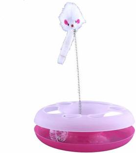 DogTrust Rio and Me Electric Mute Training Cat Toy Kitten Rotating Teaser Feather Plastic Training Aid For Cat