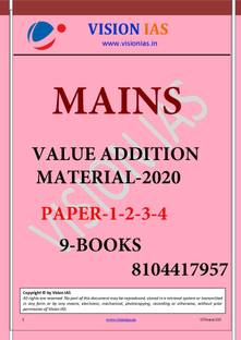 Vision Ias - Value Added Material 2020 - For Mains [paper 1-2-3-4]