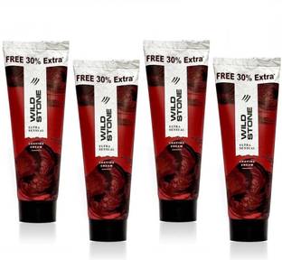 Wild Stone Ultra Sensual Shaving Cream Pack of 4 (78 g each)