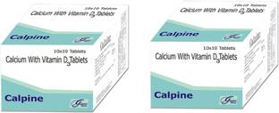 CALPINE Calcium 500mg With VitaminD3 250 U.I.-200 Tablets