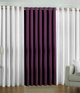 goycors 213 cm (7 ft) Polyester Room Darkening Door Curtain (Pack Of 3)