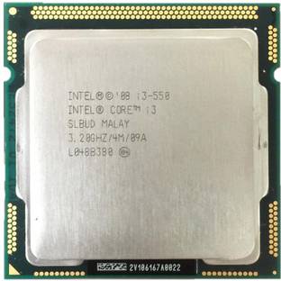 Intel 1st Generation Core i3 550 Processor LGA 1156 Supported 3.2 GHz LGA 1156 Socket 2 Cores 4 Threads 4 MB Smart Cache Desktop Processor