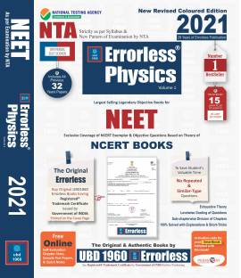 Ubd1960 Errorless Physics for Neet as Per New Pattern by Nta New Revised 2021  - NEET PHYSICS 2021