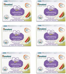 HIMALAYA PACK OF SIX Refreshing baby soap 125gm x 6 = 750gm
