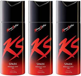 क्स Spark (450 ml, Pack of 3) डिओडोरेंट स्प्रे  -  पुरुषों के लिए