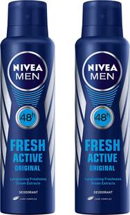 NIVEA Fresh Active Original 48 Hours Deodorant Spray  -  For Men