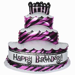 Stylin Printed 3D Printed Cake Shape Balloon Balloon