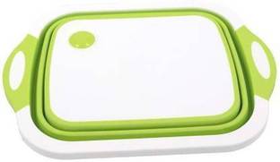 Kiera Chopping board with drainer vegetable cutters pad,Plastic Cutting Chopping Board Plastic, Silicone Cutting Board