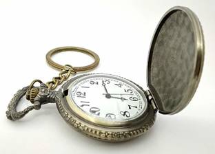 Vishu ENT Antique Beautiful Designer Pocket Watch Vintage Clock Metallic Keychain/Key Chain Key Chain