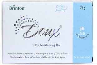 Brinton DOUX Daily Ultra Moisturizer Soap Bar |with Olive Oil,Cocoa & Shea Butter PH 5.5