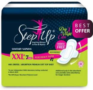 Stepup Harmful Chemical Free XXL Sanitary Pad, Pack of 28 (21 XXL + 7 XL) Sanitary Pad