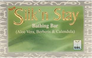 SBL Silk N Stay Bathing Bar 75g (Aloe Vera, Berberis & Calendula) Pack of 8