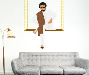 WALLHUB Rajini Medium Vinyl Wallstickers ( 85cm x 100 cm)