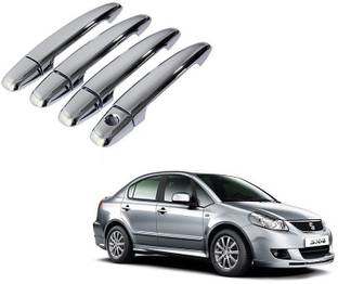 Utkarsh (Set Of 4 Pcs) Stylish Car Door Catch/Handle Cover Chrome Finishing (Silver) Color Auto Accessories Suitable For Maruti Suzuki SX4 Car Grab Handle Cover