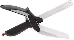 Saviraj 2 in 1 Clever Cutter Knife & Cutting Board (1pcs) Vegetable Chopper