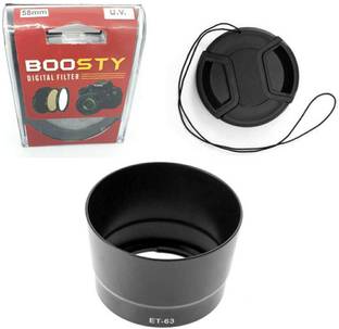BOOSTY 3pcs Combo for 200D ,200D MARK II,250D (18-55 & 55-250) Lens  Lens Hood