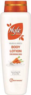 Nyle Naturals Nourish and Smooth Body Lotion with Carrot Seed Oil & Milk