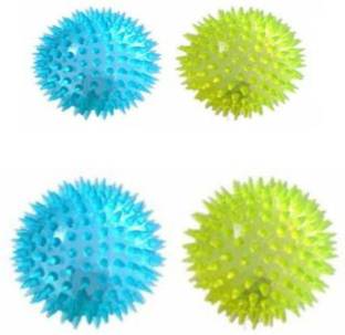Paaltu LED Squeaky Ball Dog Toy for Dogs, Cats & Puppies (Multi Colour) (Pack of 4) Nylon Ball For Dog