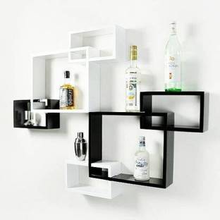 Sublime Arts WALL FLOATING Engineered Wood Display Unit