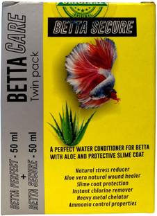 AQUATIC REMEDIES Betta Care Twin Pack (Betta Perfect 50 ml + Betta Secure 50 ml) , Pack of 2 Aquatic Plant Fertilizer