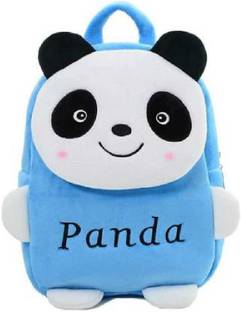 Aveek School Bag Panda Soft Plush Backpacks Cartoon Baby Boys/Girls Blue KID_01 Backpack
