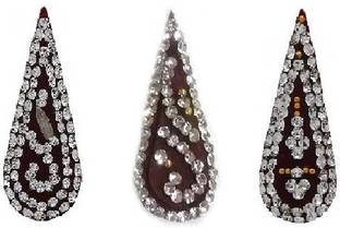 Vama Fashions Wedding Bridal Bindis Dulhan Bindi Tilak Sticker Forehead Multicolor Bindis