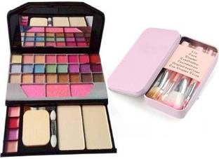 lazygirl Make up Kit 6155 and 
 make up brush Set (2 Items in the set)