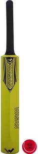 WASAN Cricket Bat and Ball Size 0 Yellow (2-5 Years Kids) Cricket Kit