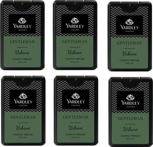 Yardley London 6 Gentleman Urban Compact Perfume, 18 ml each (Pack of 6) Perfume  -  108 ml