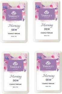 Yardley London 4 Morning Dew Compact Perfume, 18 ml each (Pack of 4) Perfume  -  72 ml