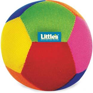 Little's Light Weight Stuffed Plush Soft Baby Play ball with Sound for Kids Rattle