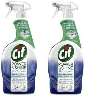 Cif Power & Shine Eco Refill Bathroom Cleaner 700ml Pack Of 2 Regular