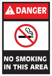 imbue No Smoking in This Area Emergency Sign