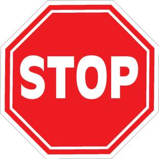 imbue Stop Notice Board Emergency Sign